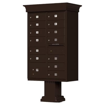 Decorative Style 13 Tenant Cluster Box for Sale